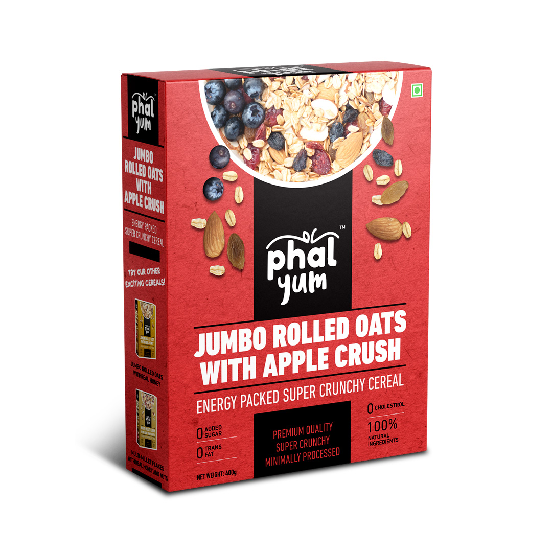 Packaging design for a range of breakfast cereals for Phalyum