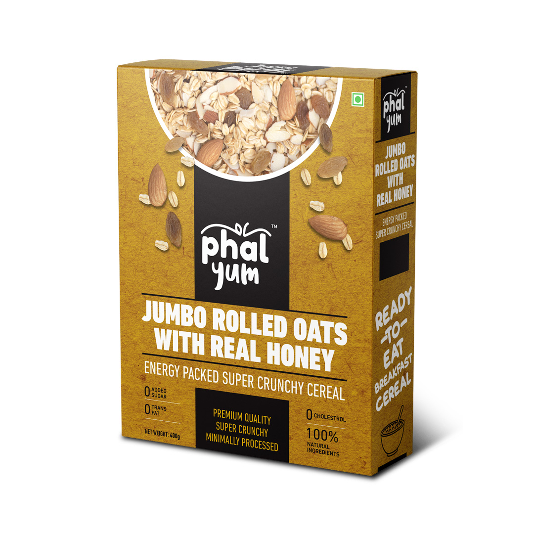 Packaging design for a range of breakfast cereals for Phalyum