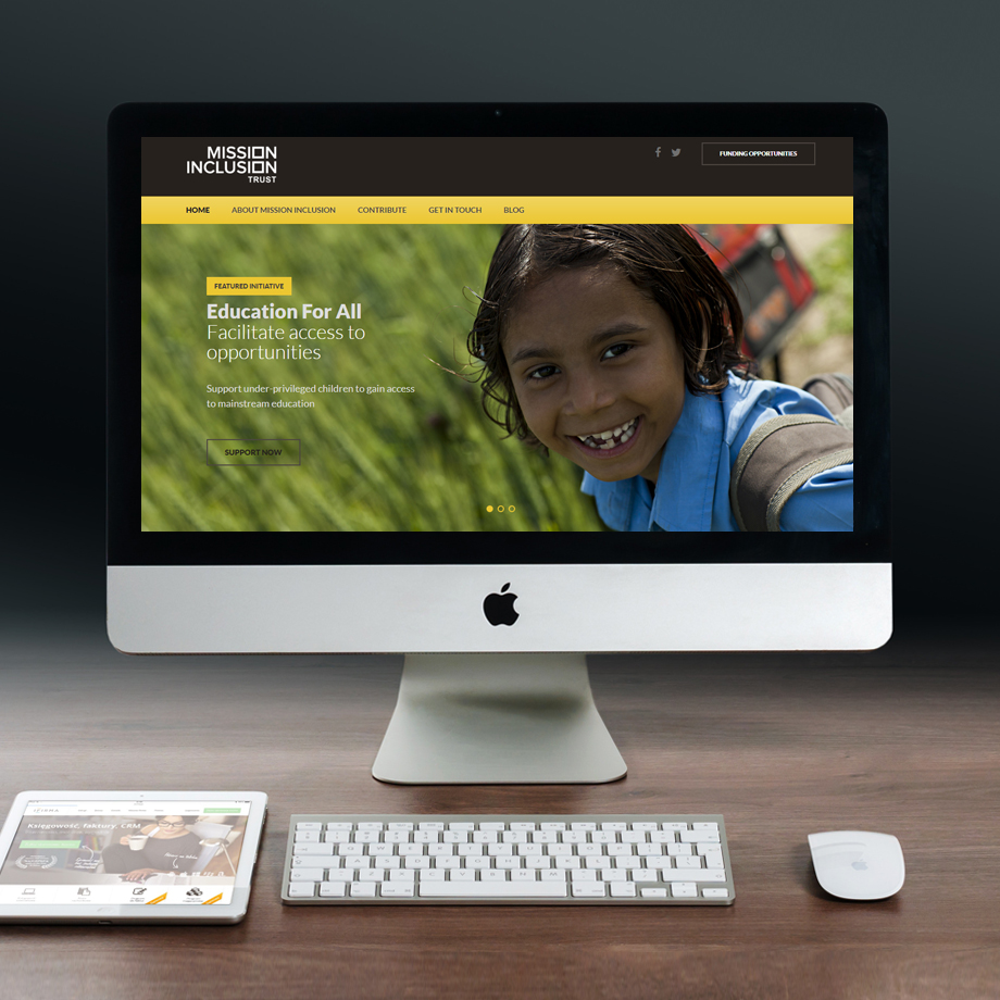 Website design and development for Mission Inclusion Trust